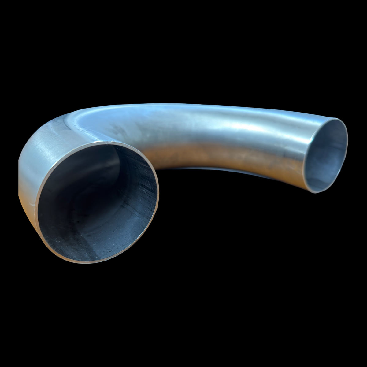 inside view of a 304 stainless 180° mandrel bend for fabrication
