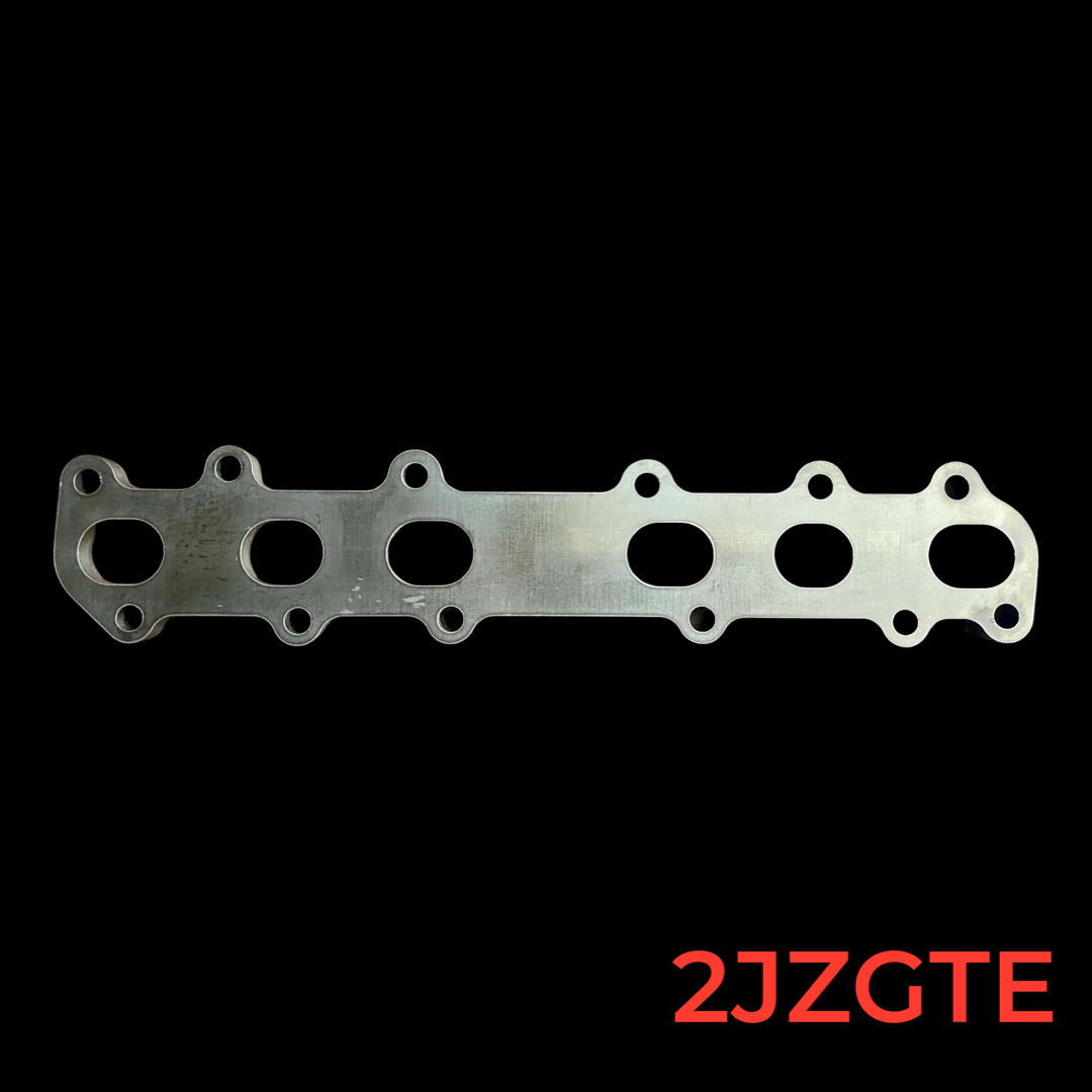 Toyota 2JZ stainless turbo manifold flange for high boost fabrication