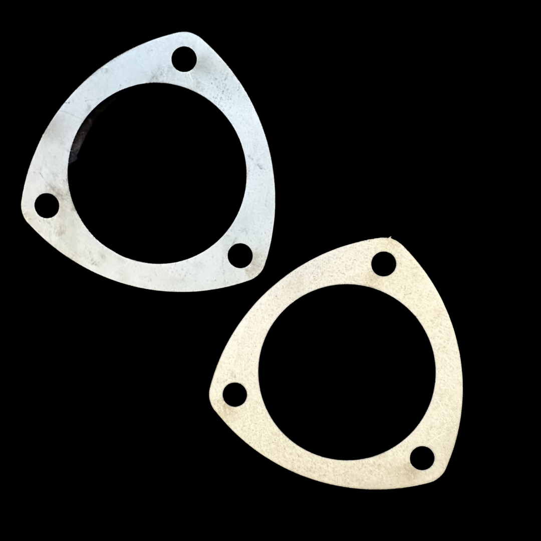 pair of stainless exhaust flanges