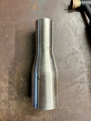 stainless steel reducer welded to stainless pipe
