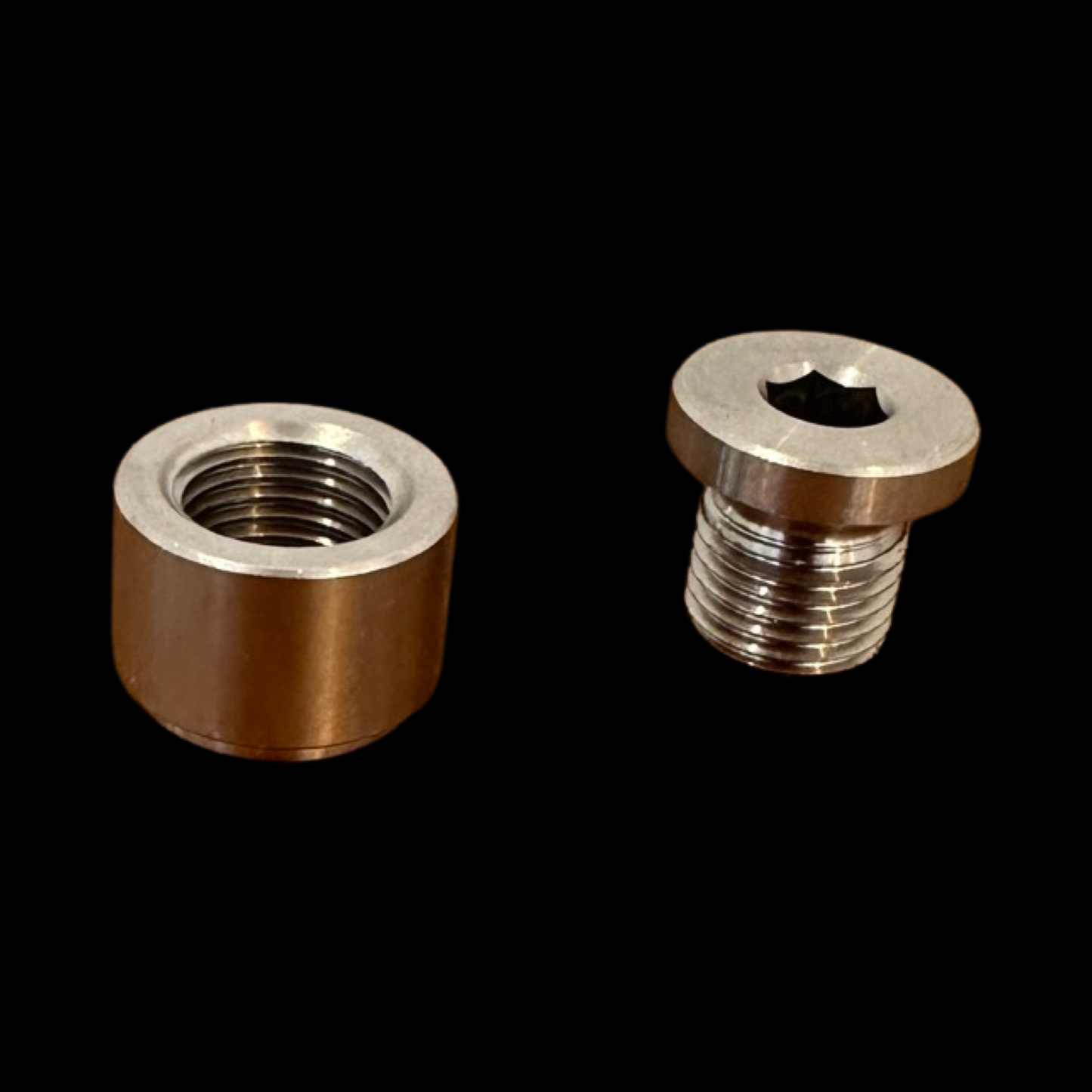 M12x1.25 o2 weld boss and plug