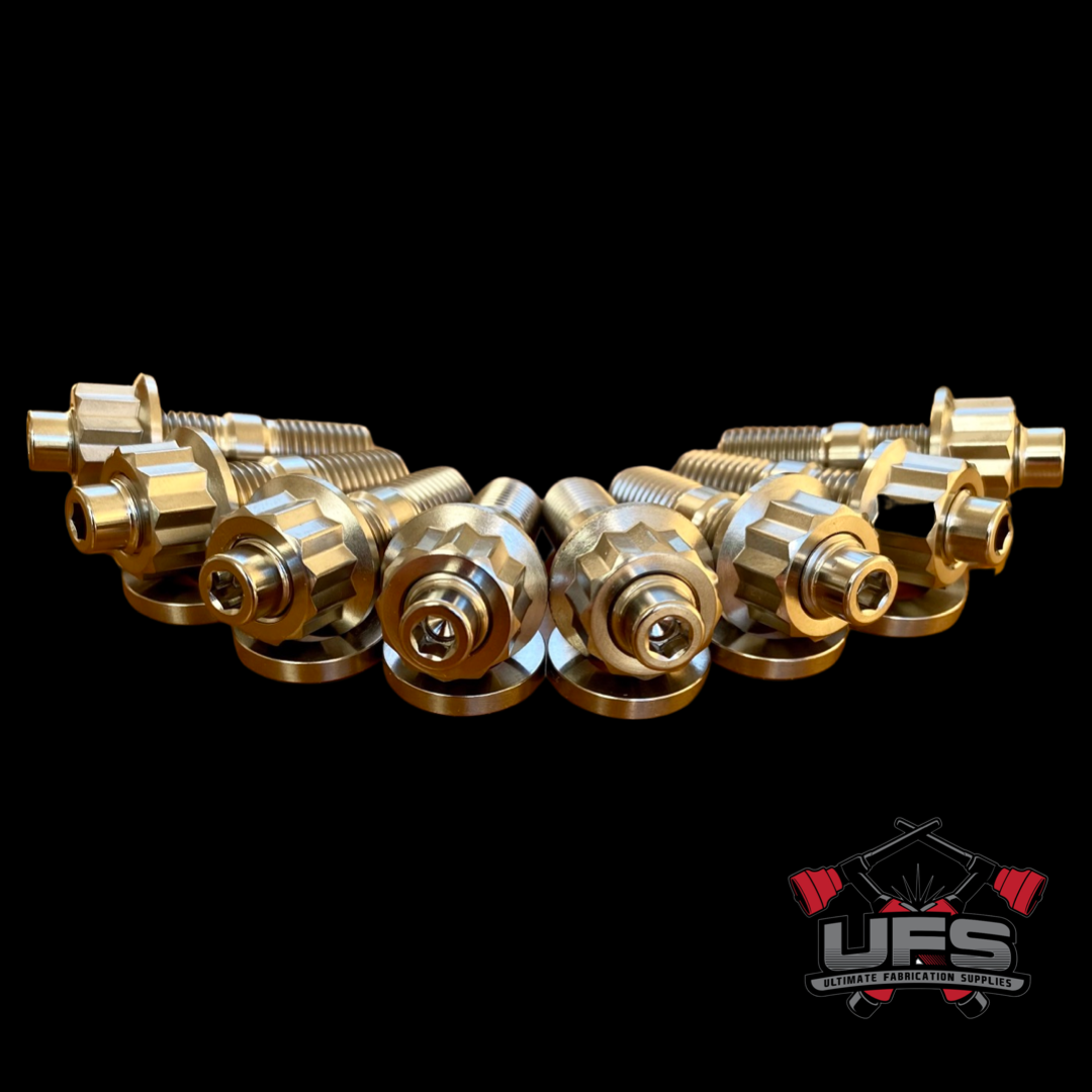titanium exhaust stud kit for toyota 3sgte