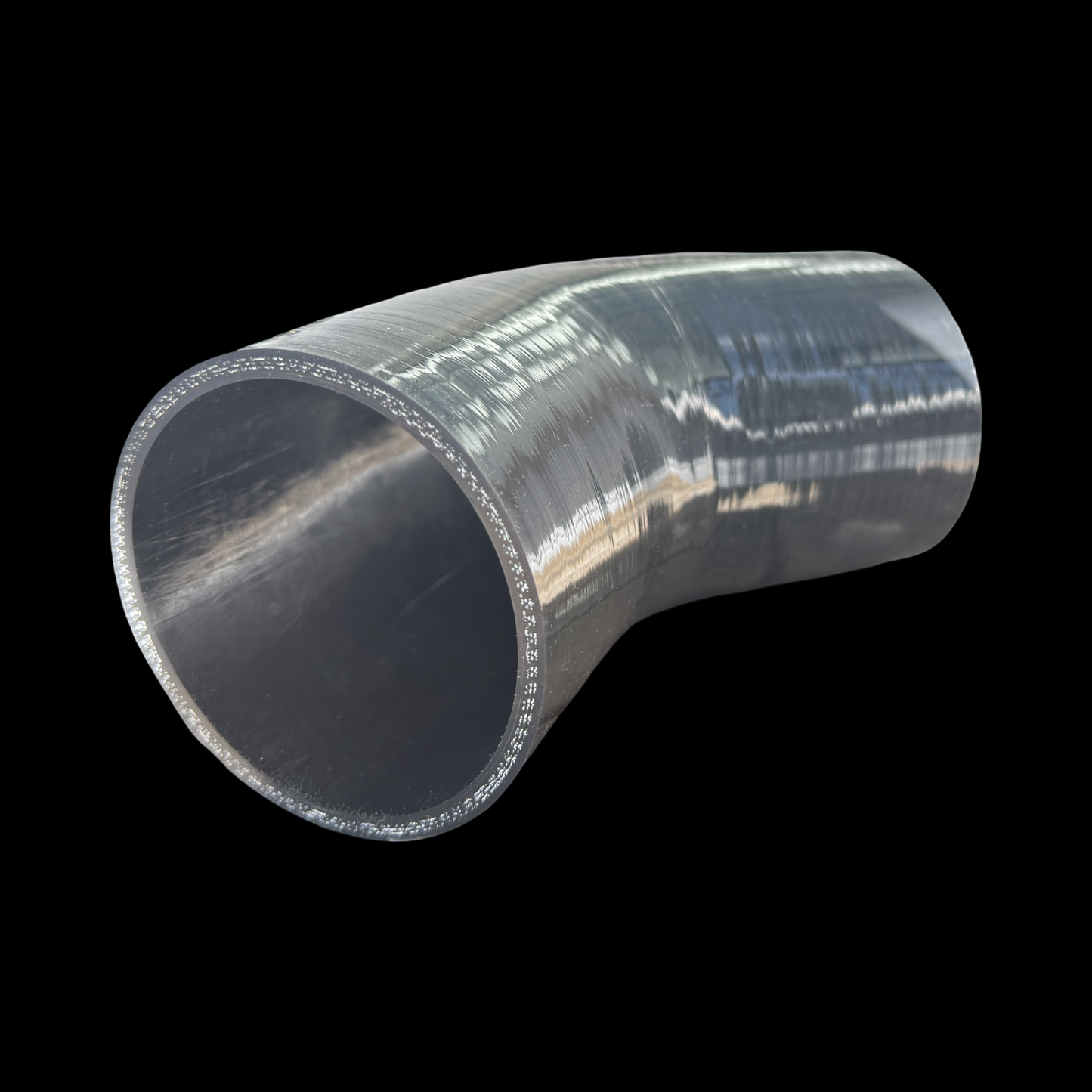 45 degree 4-ply reinforced silicone hose joiner for intercooler and turbo plumbing