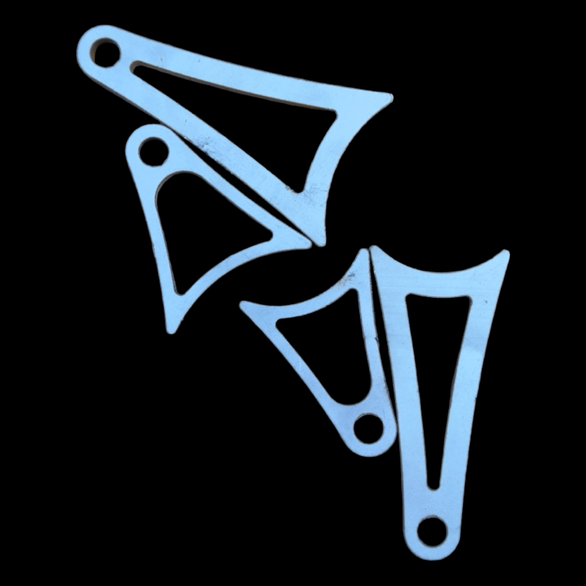 stainless exhaust brackets for custom exhaust